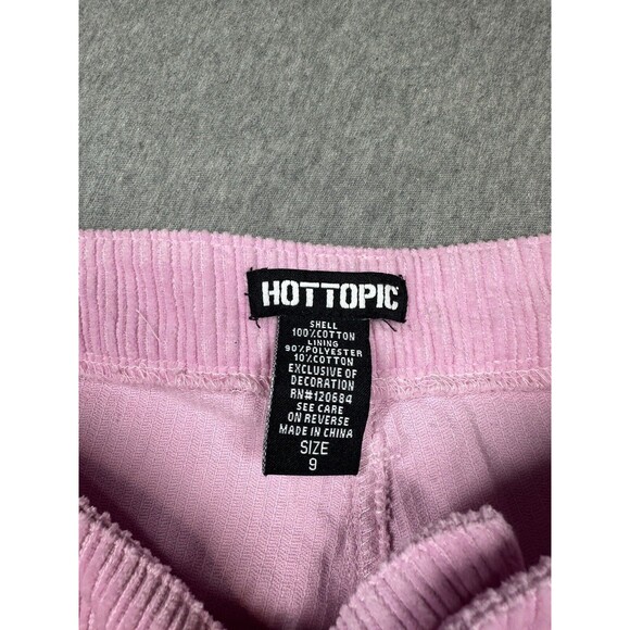 Hot Topic Sweet Society Pink Corduroy Cargo Pants SIZE‎ 9 - Picture 6 of 7